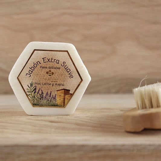 Jabón Extra Sueve Miel, Leche y Avena