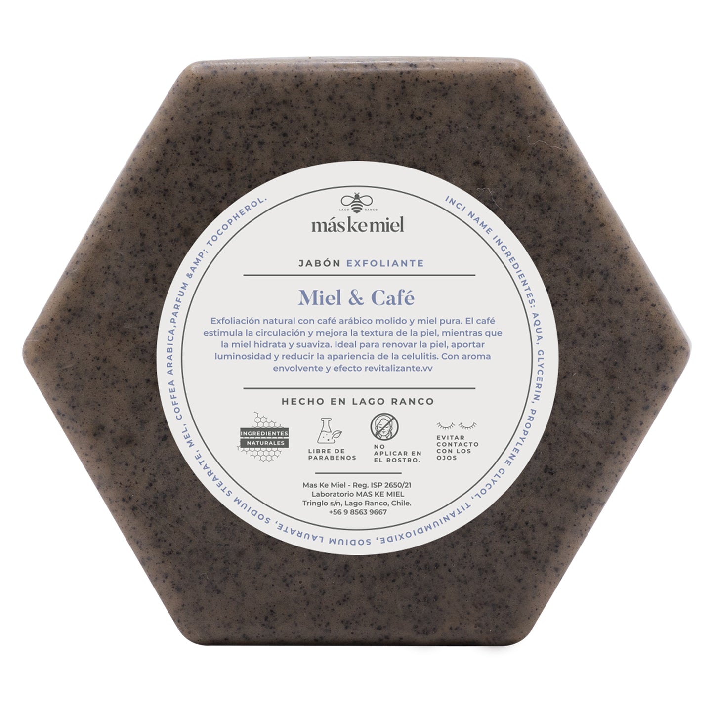 Jabón barra Exfoliante Miel y Café