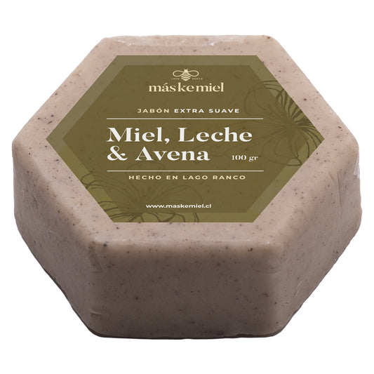 Jabón barra Suave Miel, Leche y Avena