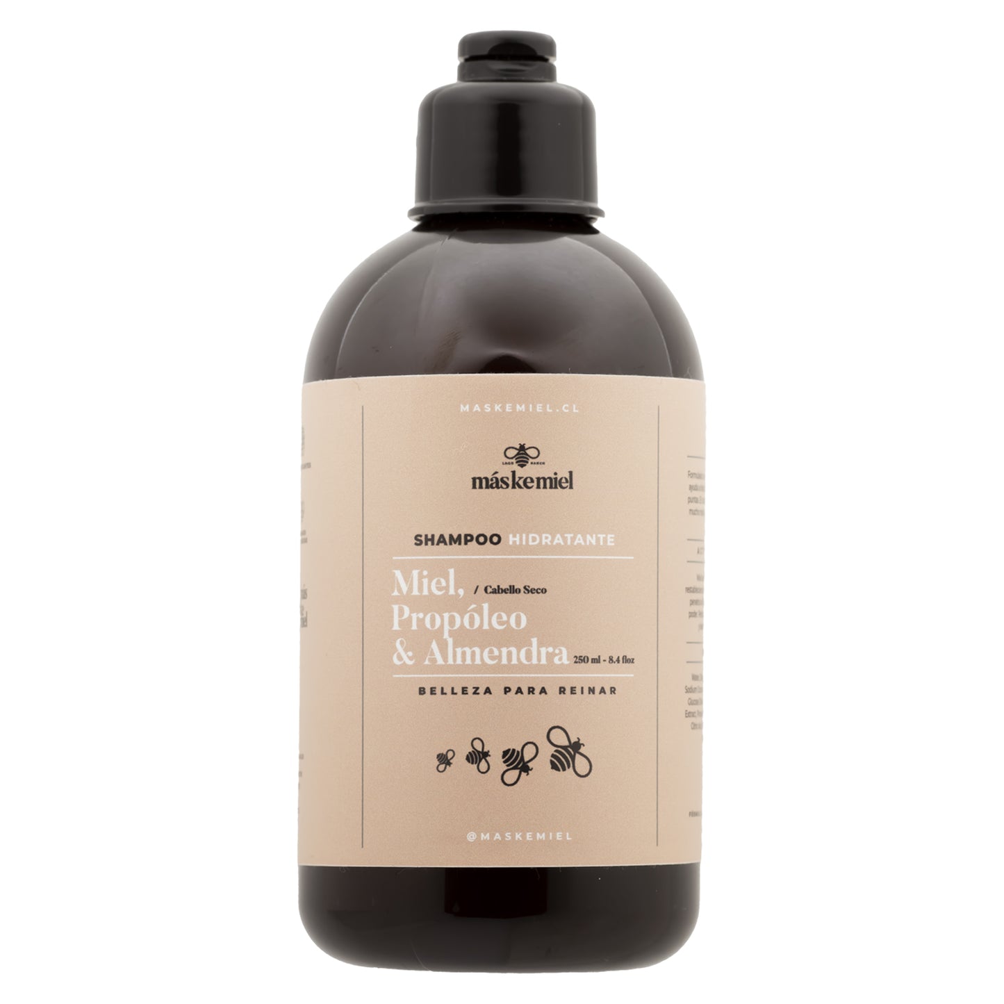 Shampoo hidratante Miel, Própoleo y Almendras.