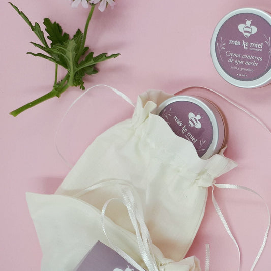 Crema contorno de ojos. Con Miel, cera de abejas y Propóleo