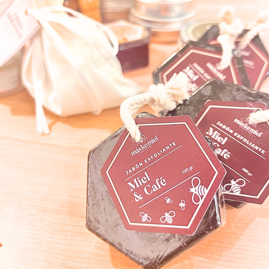 Jabón barra Exfoliante Miel y Café