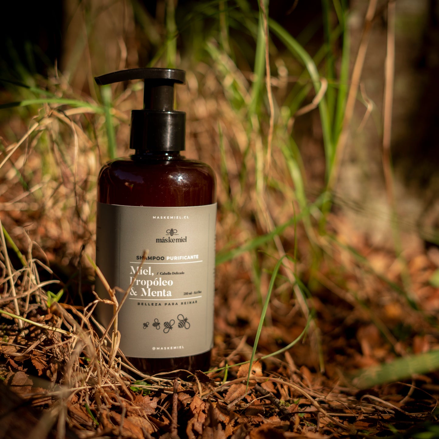 Shampoo Purificante Miel, Propóleo y Menta