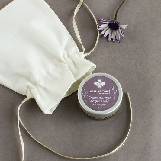 Crema contorno de ojos. Con Miel, cera de abejas y Propóleo