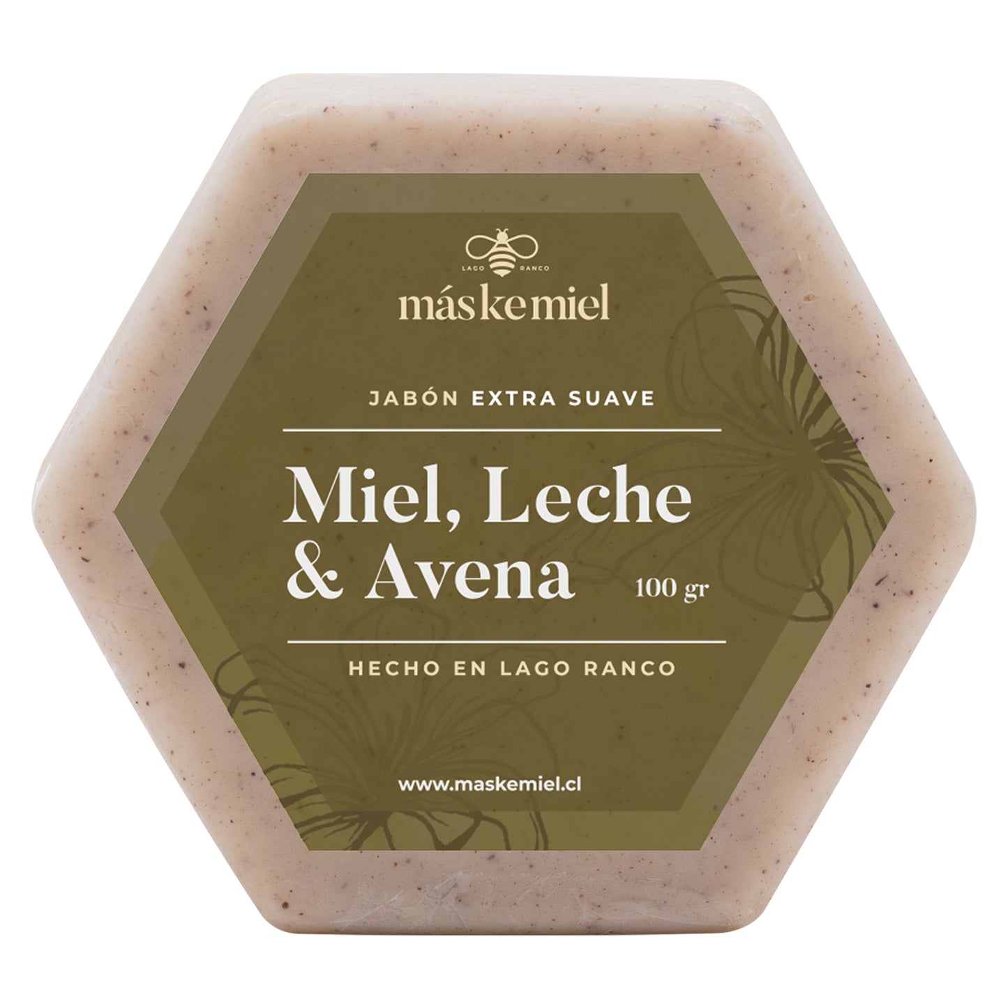 Jabón barra Suave Miel, Leche y Avena