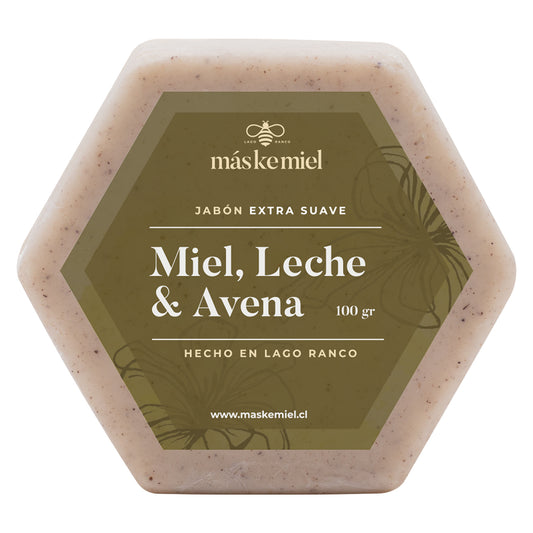 Jabón barra Suave Miel, Leche y Avena