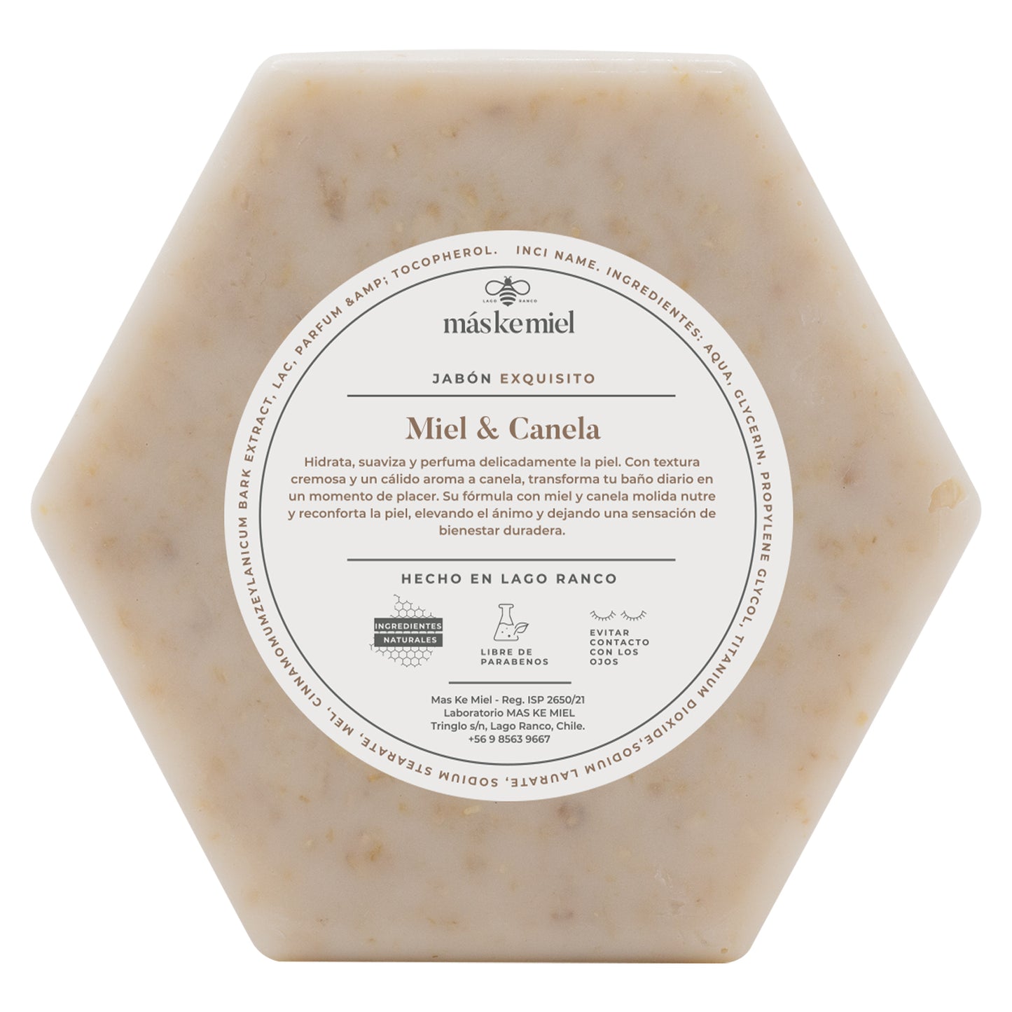 Jabón barra Exquisito Miel y Canela